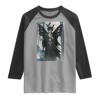 Mothman Sandman Raglan Shirt Gothic Horror Fan Gift - Wonder Print Shop