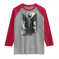 Mothman Sandman Raglan Shirt Gothic Horror Fan Gift - Wonder Print Shop