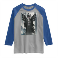 Mothman Sandman Raglan Shirt Gothic Horror Fan Gift - Wonder Print Shop