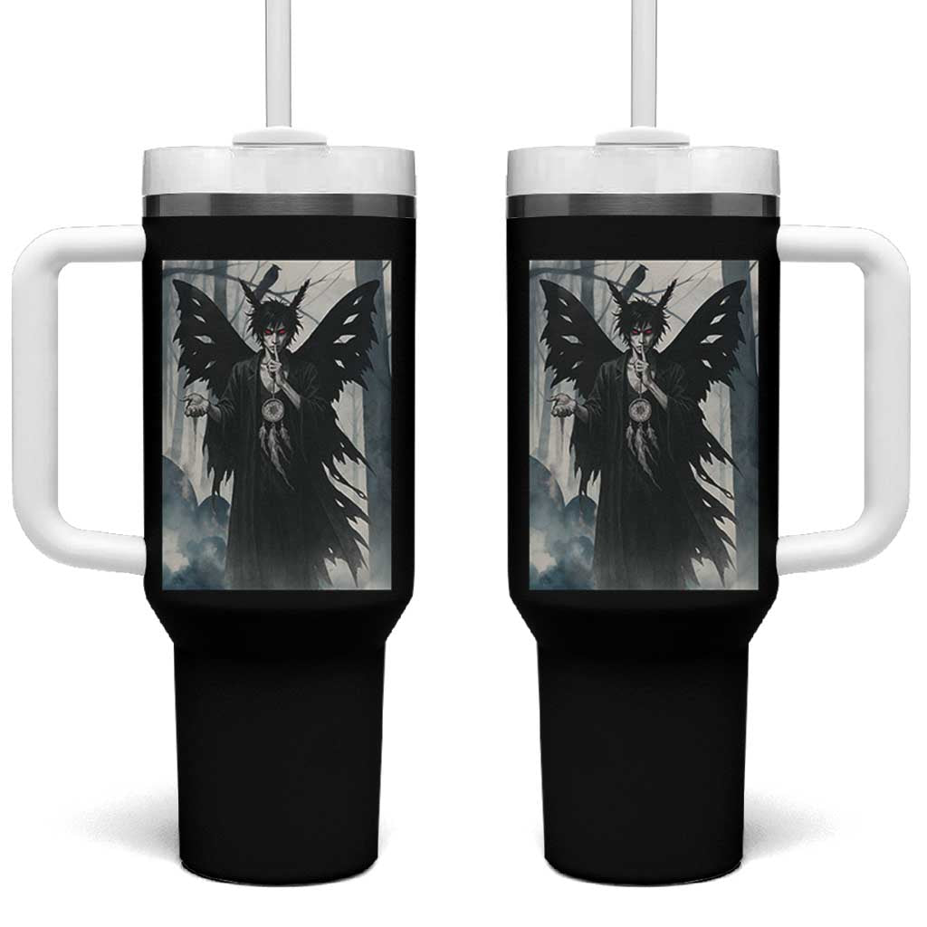 Mothman Sandman Tumbler With Handle Gothic Horror Fan Gift