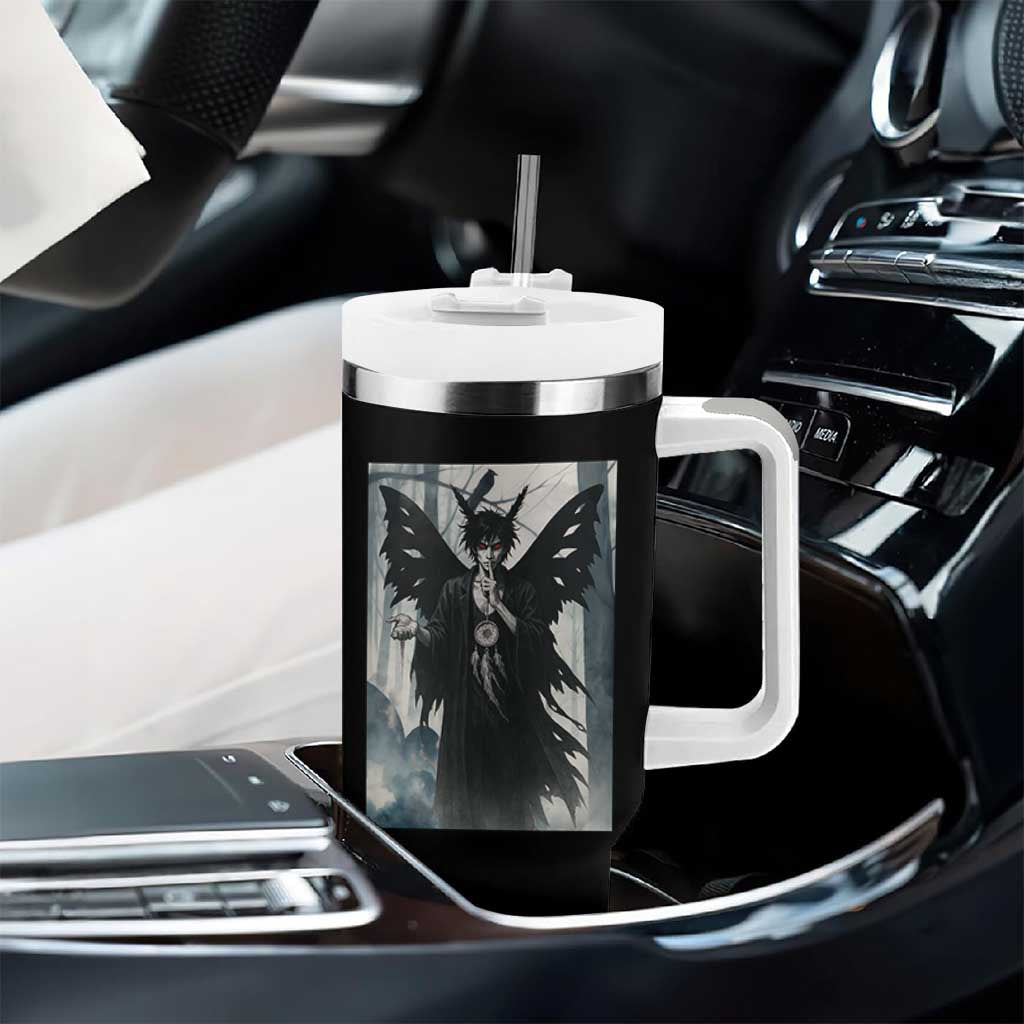 Mothman Sandman Tumbler With Handle Gothic Horror Fan Gift