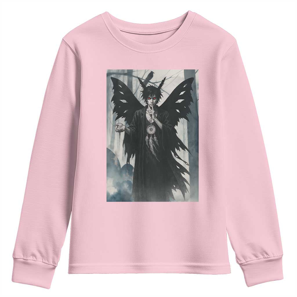 Mothman Sandman Youth Sweatshirt Gothic Horror Fan Gift - Wonder Print Shop