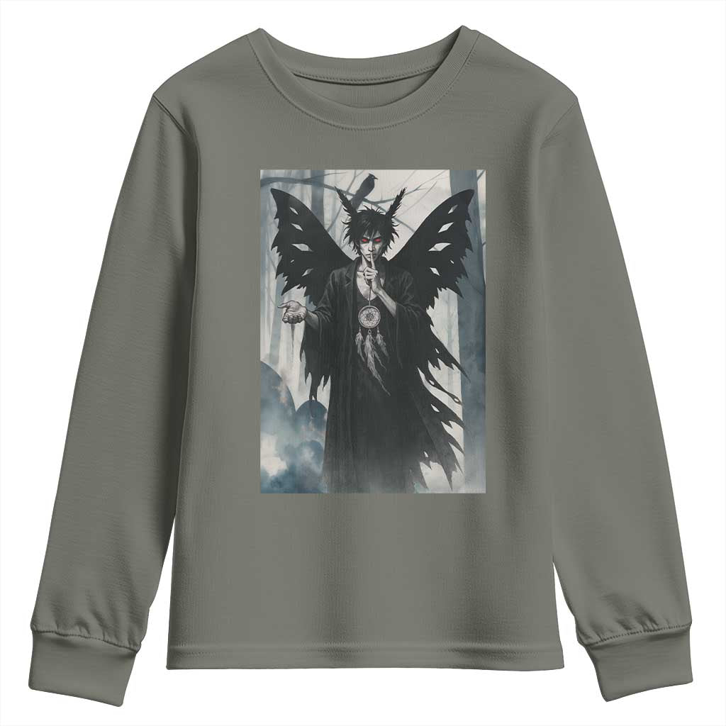 Mothman Sandman Youth Sweatshirt Gothic Horror Fan Gift - Wonder Print Shop