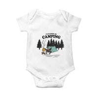 Mothman Baby Onesie Id Rather Be Camping Funny Cryptid Gift - Wonder Print Shop