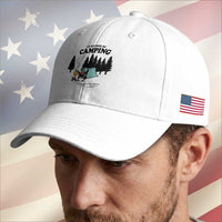 Mothman Baseball Cap Id Rather Be Camping Funny Cryptid Gift