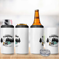 Mothman 4 in 1 Can Cooler Tumbler Id Rather Be Camping Funny Cryptid Gift