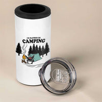 Mothman 4 in 1 Can Cooler Tumbler Id Rather Be Camping Funny Cryptid Gift