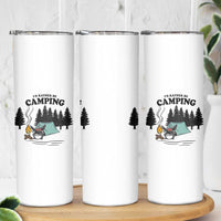 Mothman Skinny Tumbler Id Rather Be Camping Funny Cryptid Gift