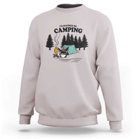 Mothman Sweatshirt Id Rather Be Camping Funny Cryptid Gift - Wonder Print Shop