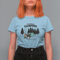 Mothman T Shirt For Women Id Rather Be Camping Funny Cryptid Gift - Wonder Print Shop
