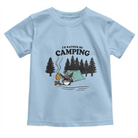 Mothman Toddler T Shirt Id Rather Be Camping Funny Cryptid Gift - Wonder Print Shop