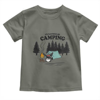 Mothman Toddler T Shirt Id Rather Be Camping Funny Cryptid Gift - Wonder Print Shop