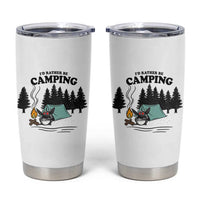 Mothman Tumbler Cup Id Rather Be Camping Funny Cryptid Gift