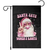 Funny Santa Says Womens Rights Garden Flag Feminist Activist Christmas Gift - Wonder Print Shop