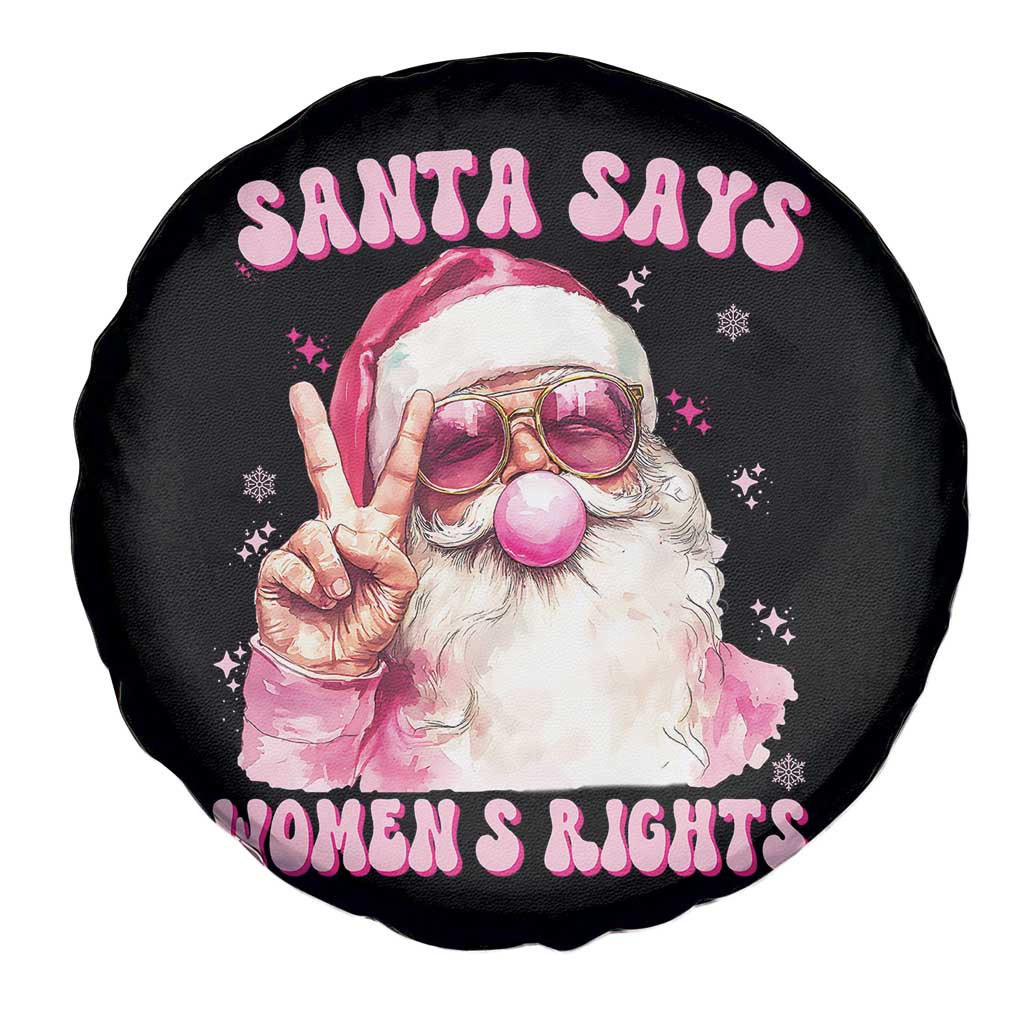 Funny Santa Says Womens Rights Spare Tire Cover Feminist Activist Christmas Gift - Wonder Print Shop