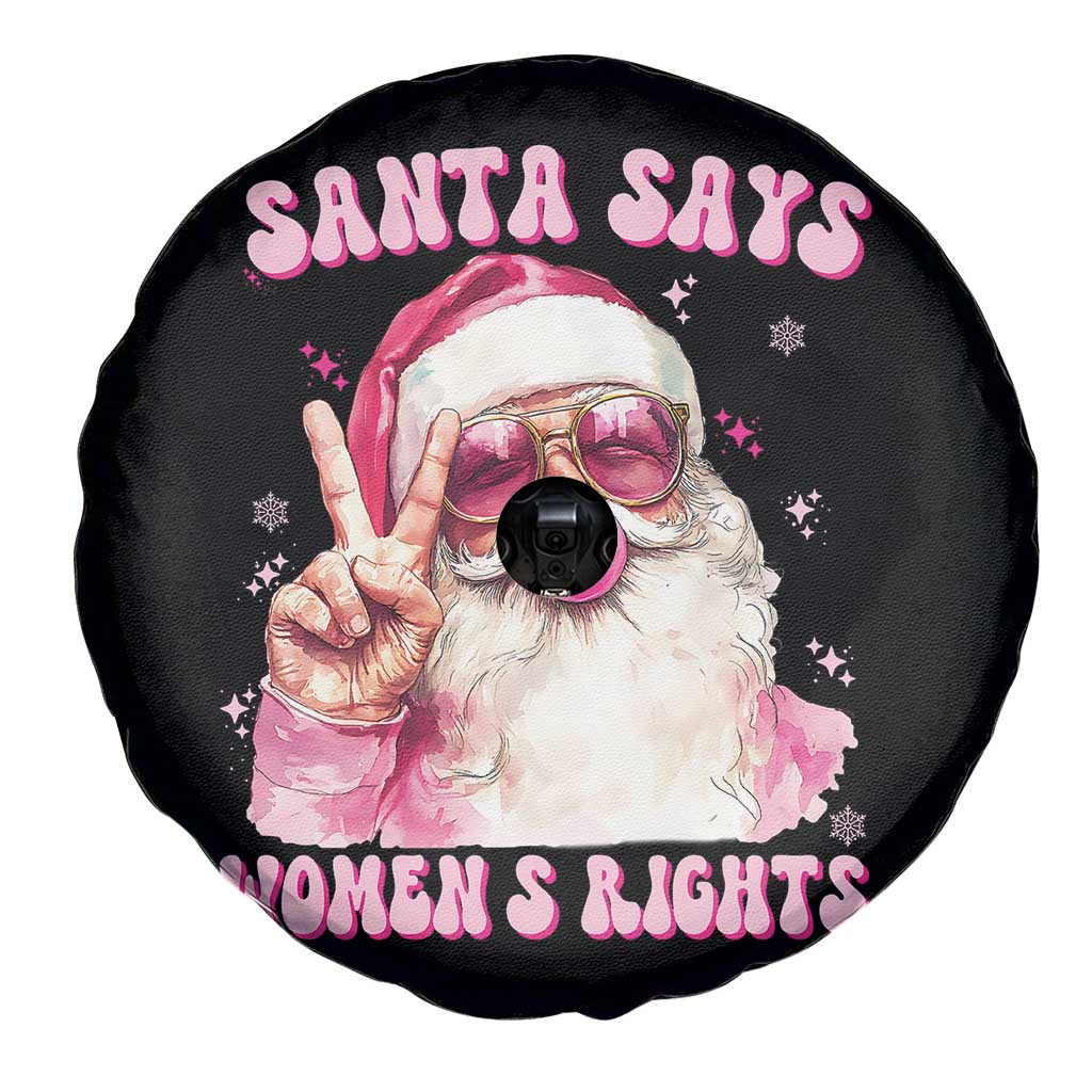 Funny Santa Says Womens Rights Spare Tire Cover Feminist Activist Christmas Gift - Wonder Print Shop