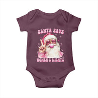 Funny Santa Says Womens Rights Baby Onesie Feminist Activist Christmas Gift - Wonder Print Shop