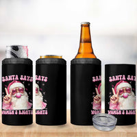 Funny Santa Says Womens Rights 4 in 1 Can Cooler Tumbler Feminist Activist Christmas Gift - Wonder Print Shop
