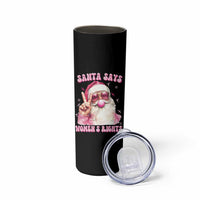 Funny Santa Says Womens Rights Skinny Tumbler Feminist Activist Christmas Gift - Wonder Print Shop