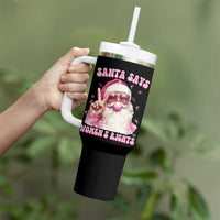Funny Santa Says Womens Rights Tumbler With Handle Feminist Activist Christmas Gift - Wonder Print Shop