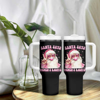 Funny Santa Says Womens Rights Tumbler With Handle Feminist Activist Christmas Gift - Wonder Print Shop