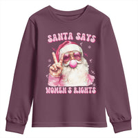 Funny Santa Says Womens Rights Youth Sweatshirt Feminist Activist Christmas Gift - Wonder Print Shop