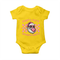 Funny Feminist Activist Christmas Baby Onesie Santa Says Womens Rights - Wonder Print Shop