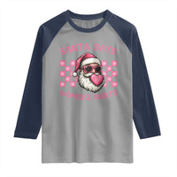 Funny Feminist Activist Christmas Raglan Shirt Santa Says Womens Rights - Wonder Print Shop