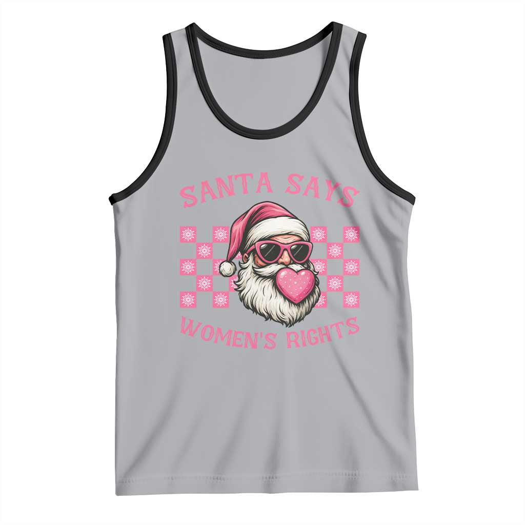 Funny Feminist Activist Christmas Tank Top Santa Says Womens Rights - Wonder Print Shop