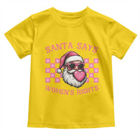 Funny Feminist Activist Christmas Toddler T Shirt Santa Says Womens Rights - Wonder Print Shop