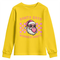 Funny Feminist Activist Christmas Youth Sweatshirt Santa Says Womens Rights - Wonder Print Shop
