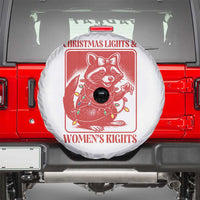 Christmas Lights And Womens Rights Spare Tire Cover Raccoon Female Rage Holiday Gift - Wonder Print Shop