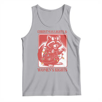 Christmas Lights And Womens Rights Tank Top Raccoon Female Rage Holiday Gift - Wonder Print Shop