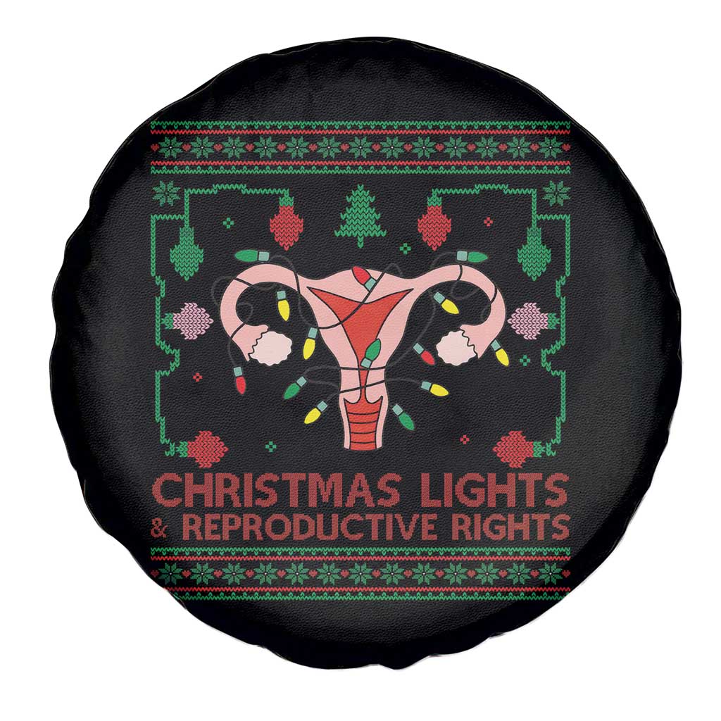 Christmas Lights And Reproductive Rights Spare Tire Cover Xmas Feminist Supporter Gift - Wonder Print Shop