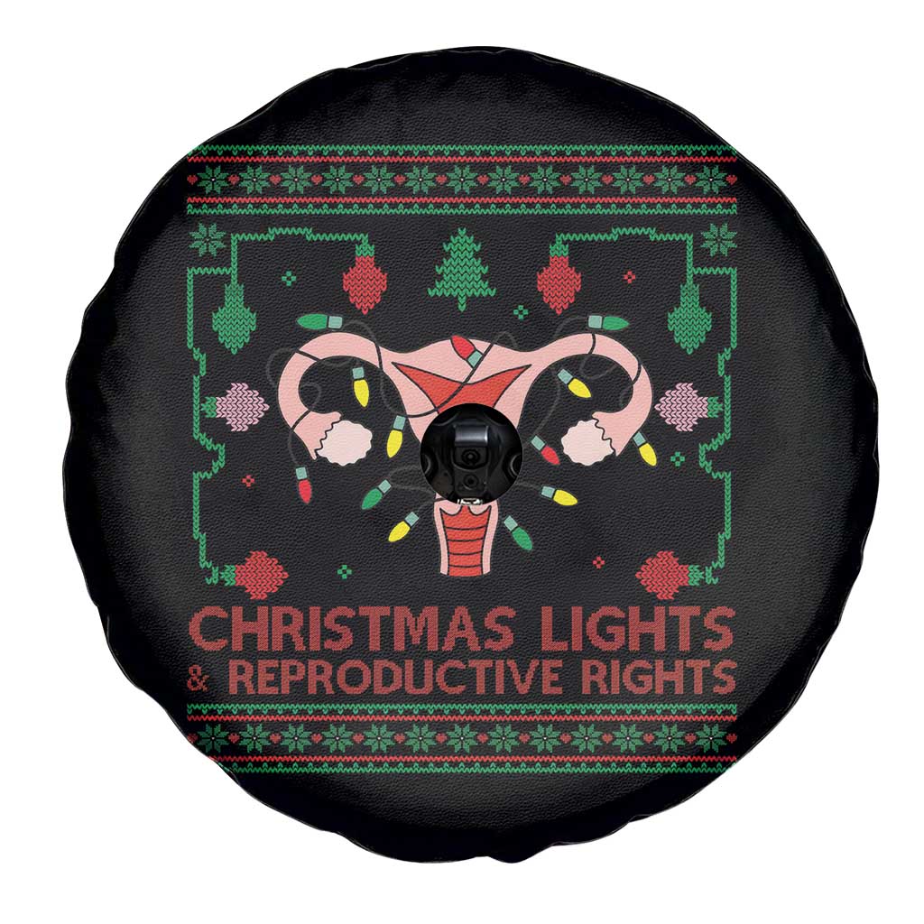 Christmas Lights And Reproductive Rights Spare Tire Cover Xmas Feminist Supporter Gift - Wonder Print Shop