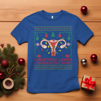 Christmas Lights And Reproductive Rights T Shirt Xmas Feminist Supporter Gift - Wonder Print Shop