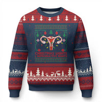 Christmas Lights And Reproductive Rights Ugly Christmas Sweater Xmas Feminist Supporter Gift - Wonder Print Shop