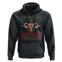 Christmas Lights And Reproductive Rights Hoodie Xmas Feminist Supporter Gift - Wonder Print Shop