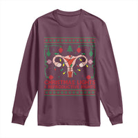 Christmas Lights And Reproductive Rights Long Sleeve Shirt Xmas Feminist Supporter Gift - Wonder Print Shop