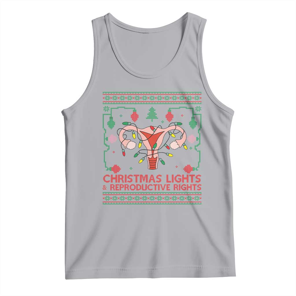 Christmas Lights And Reproductive Rights Tank Top Xmas Feminist Supporter Gift - Wonder Print Shop