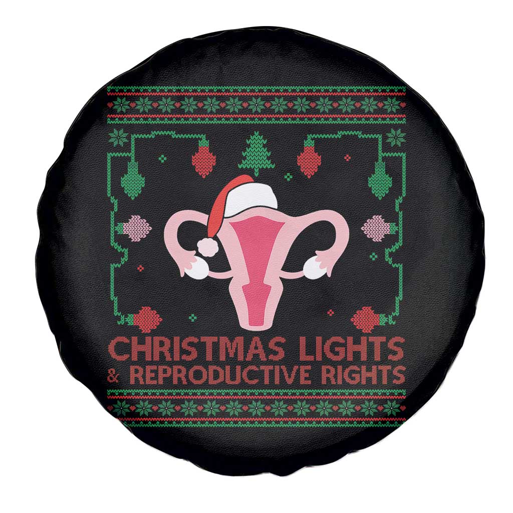 Christmas Lights And Reproductive Rights Ugly Christmas Spare Tire Cover Feminist Holiday Gift - Wonder Print Shop