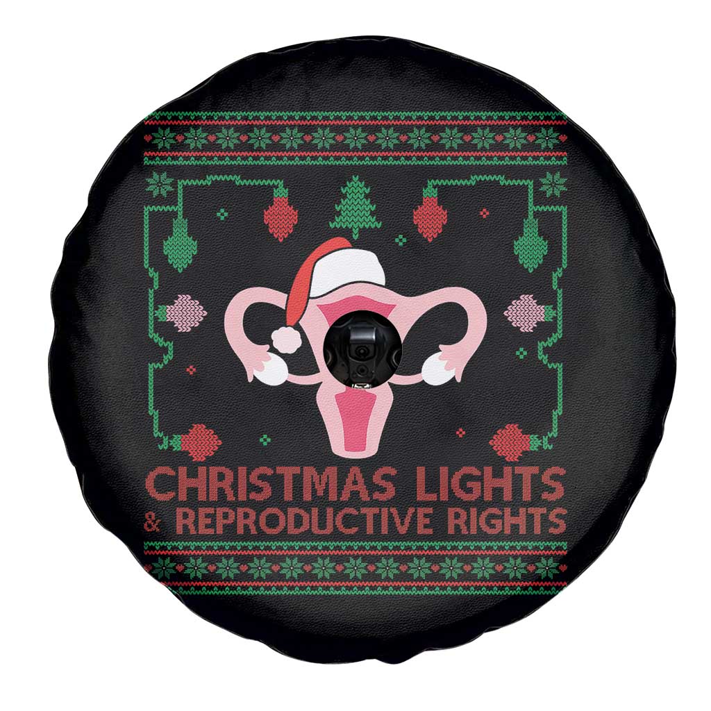 Christmas Lights And Reproductive Rights Ugly Christmas Spare Tire Cover Feminist Holiday Gift - Wonder Print Shop