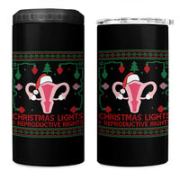 Christmas Lights And Reproductive Rights Ugly Christmas 4 in 1 Can Cooler Tumbler Feminist Holiday Gift - Wonder Print Shop