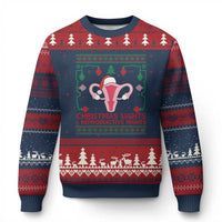 Christmas Lights And Reproductive Rights Ugly Xmas Ugly Christmas Sweater Feminist Holiday Gift - Wonder Print Shop