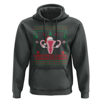 Christmas Lights And Reproductive Rights Ugly Christmas Hoodie Feminist Holiday Gift - Wonder Print Shop