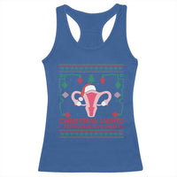 Christmas Lights And Reproductive Rights Ugly Christmas Racerback Tank Top Feminist Holiday Gift - Wonder Print Shop