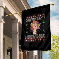 Funny Feminist Lights And Reproductive Rights Garden Flag Ugly Christmas Gift - Wonder Print Shop