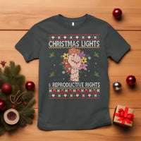 Funny Feminist Lights And Reproductive Rights T Shirt Ugly Christmas Gift - Wonder Print Shop