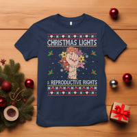 Funny Feminist Lights And Reproductive Rights T Shirt Ugly Christmas Gift - Wonder Print Shop