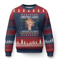 Funny Feminist Lights And Reproductive Rights Ugly Christmas Sweater Ugly Xmas Gift - Wonder Print Shop